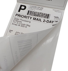4X6 (100X150Mm) Fanfold Direct Thermal Shipping Labels, 8 Stacks / 4000 Labels –