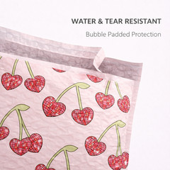 Disco Cherry Poly Bubble Mailers 6.5×10 Padded Self Seal Shipping Envelopes