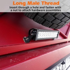 185lb Neodymium Magnet Pair with Threaded Studs