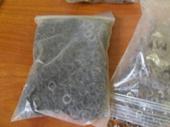 3.10 Lbs Lot Spring Washers & Split Lock Washers ( 4000+- Pieces ) As Pictured