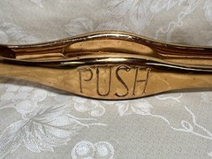 Heavy Door Brass Push Bar Handle – Commercial Grade
