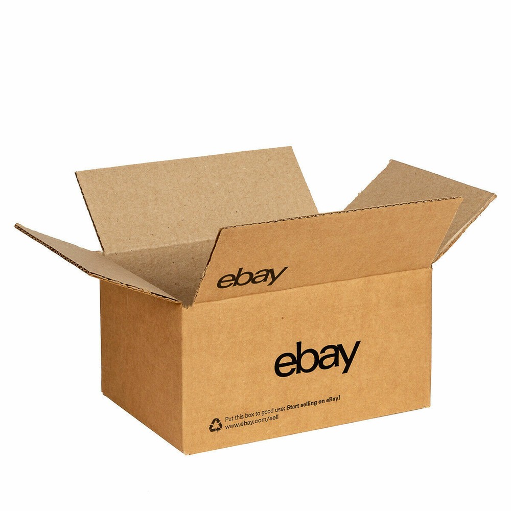 NEW EDITION eBay-Branded Boxes With Black Logo 6″ x 4 3/4″ x 4 3/4″