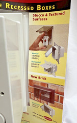 Arlington DBVS1C Vertical In Box Vinyl Siding Electrical Box Weatherproof
