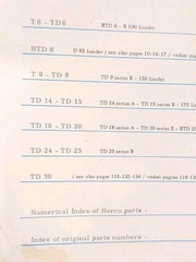 1967 Berco Allis-Chalmers Replacement Parts for Crawler Tractors Manual