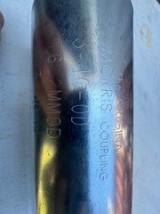 Morris 3-4C-OD Galvanized Compression Coupling 3″ OD 76.2MM 4-Bolt NOS