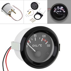 Car Oil Temp Gauge 2″ 52mm Auto Oil Temperature Gauge Meter Celsius Temp Pointer