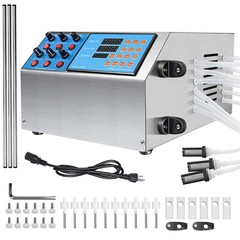 6 Head Semi-automatic Liquid Filling Machine Electric Bottle Filler Stainless 5L