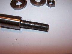 Motor Arbor 3 1/2” Length, 1 7/8″ Treads, 1/2″x 20TPI Threads, Adapter, #P453