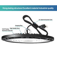 8-Pack 200W UFO LED High Bay Lights – Commercial Grade for Warehouses & Garages