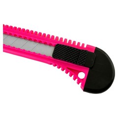 20 Safety Box Cutter Utility Knife Retractable Snap off Razor Blade NEON PINK