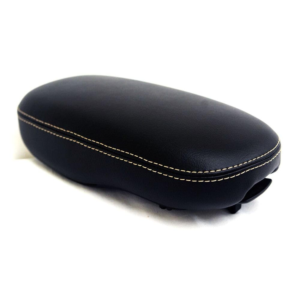 Armrest Leather Synthetic Cover Beige Stitch Kia Soul 2014-2019 1pc KIA-SOU-1419