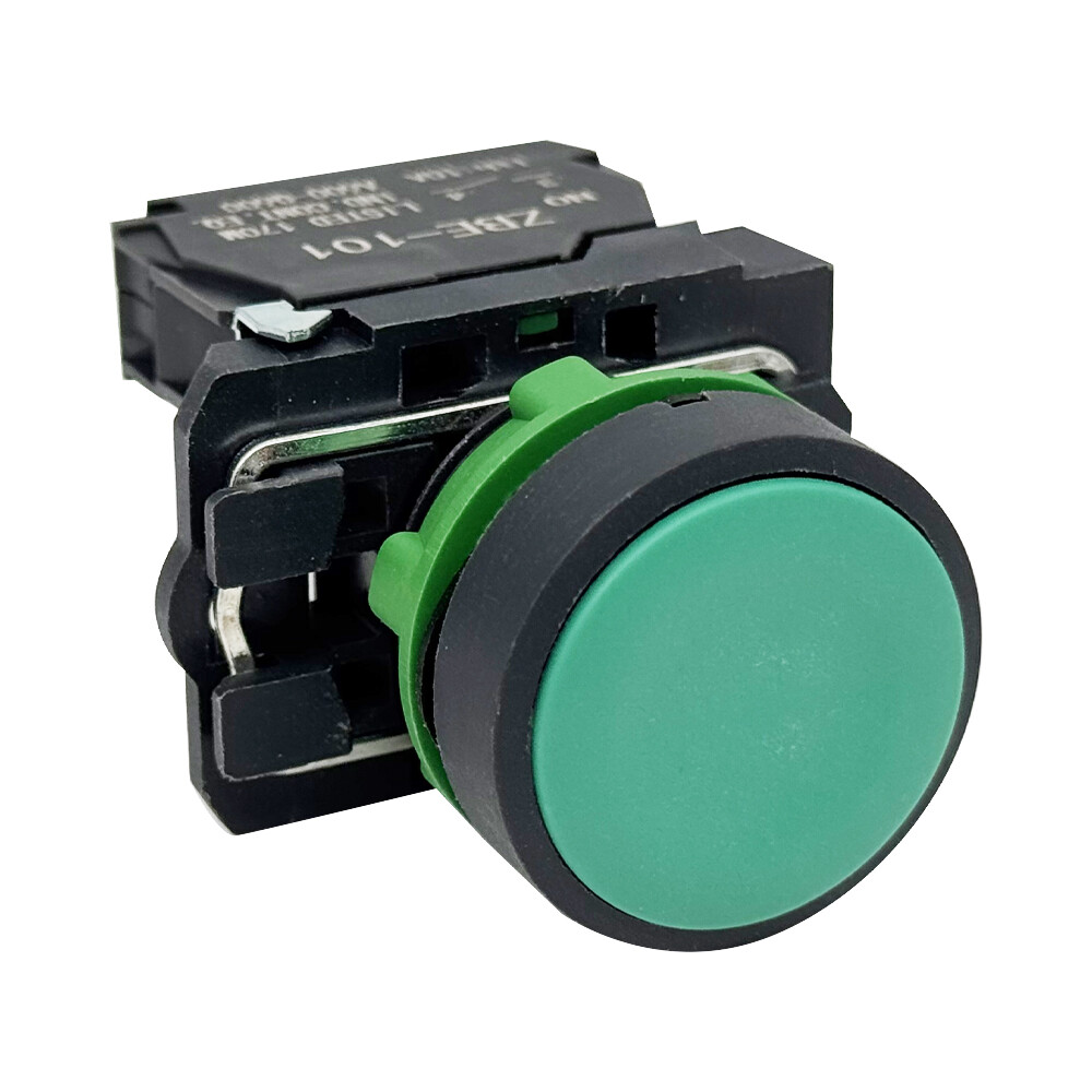 XB5-AA31 22mm Push button XB5 plastic flush green spring return unmarked 1NO new