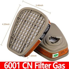 4PCS 6001 filter cartridge for organic vapor for respirators 3M 6200 7502 series