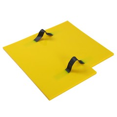 4Pcs Concrete Stone Texture Stamp Mats, PU, 24 × 24 In