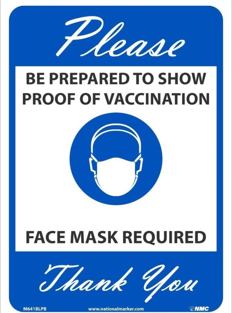 Public Safety Sign – Mask Required