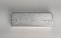 1-1/4″ X 2″ ALUMINUM 6061 FLAT BAR 6″ long Extruded Mill Stock T6511 CNC