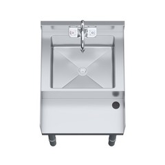 22 in. x 14 in Stainless Steel Blender Station with Dump Sink and Faucet