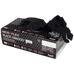 Microflex BD-1004-NPF Black Dragon Zero PF Nitrile Exam Gloves – X-Large
