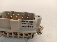 Amphenol Tuchel C146 10A010 002 1 Male Pin 16A 380V 20Hz 10 Pins