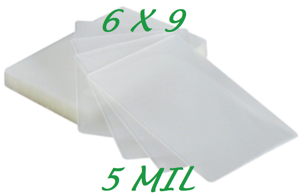 6 x 9 Laminating Pouches Sheets 500 5 Mil Half Letter Portrait Photo