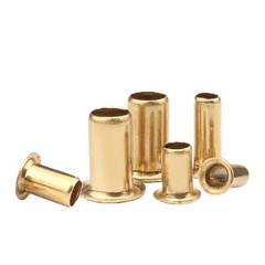 Brass Hollow Tubular Rivets Eyelet Leather Craft Grommet M0.9 to M6 DIY