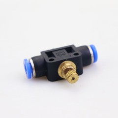 2 Pieces 4mm Pneumatic Air Flow Speed Control Valve Push-In Connector Fitting