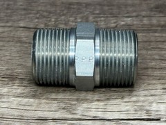 PARKER 1 FF-S Pipe Nipple, Steel, 1 in Pipe Size,MNPTF