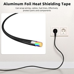Heat Shield Tape Aluminum Foil Tape Reflective Fiberglass Insulation Waterpro…