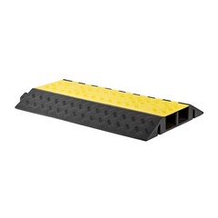 VEVOR Cable Protector Ramp Rubber Cord Cover 22000 lbs/axle Capacity 2 Channel
