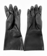 Mapa Gloves Supported Neoprene Heavyweight Size 9 Black 6-Pairs