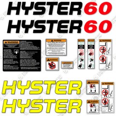 Fits Hyster 60 Decal Kit Equipment Decals Forklift – 7 YEAR 3M VINYL!