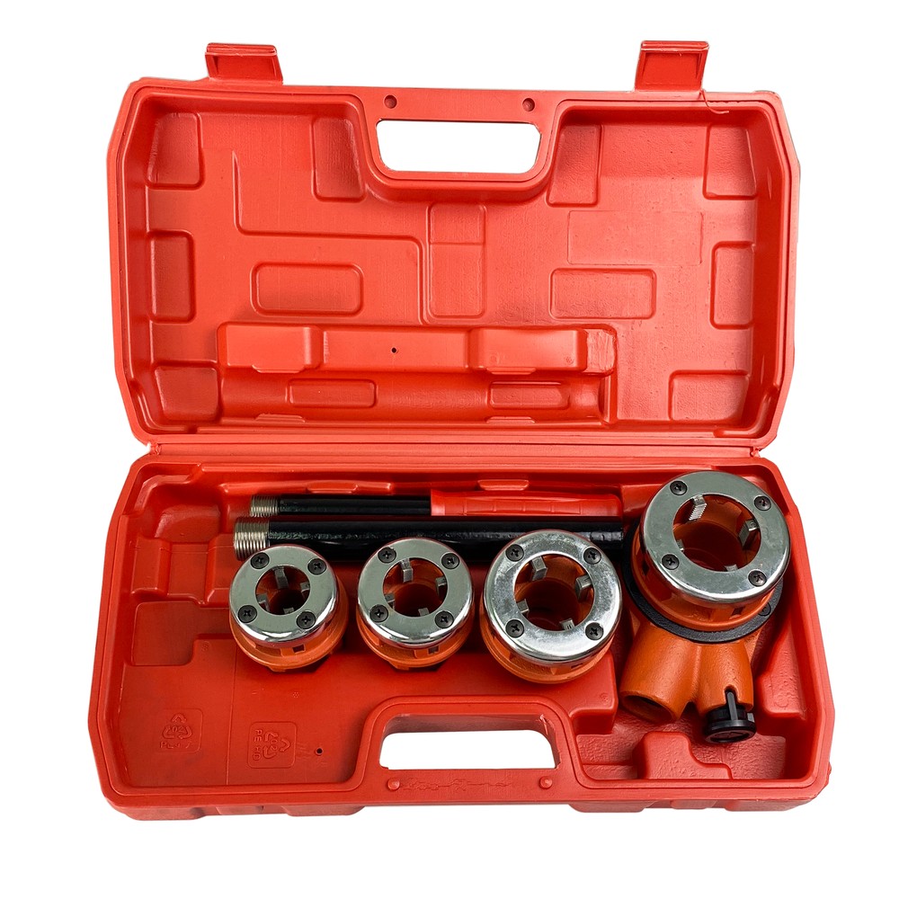 HFS(R) Pipe Threading Kit, Sizes 1/2″, 3/4″, 1″ and 1-1/4″, 5-Pieces Set