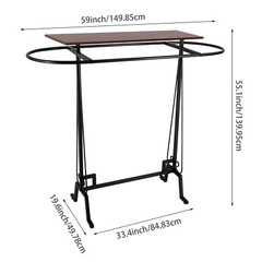 Clothing Display Stand, Clothing Rack, Commercial Clothes Hanging Rack Black