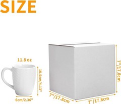 7x7x7 Shipping Boxes Set of 25, Small White Cardboard Mailer Box for Packing,…