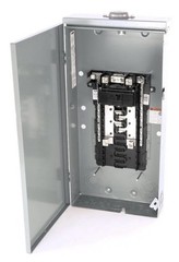 Square D Homeline Outdoor 200 Amp 8 Spaces 16 Circuits Main Breaker Panel Box
