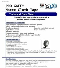 Pro Tapes Pro Gaffer Tape White 2″ x 55 yds.