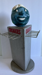 Croakies Rotating Vintage Hanging Store Display Happy Earth Head In Clouds World