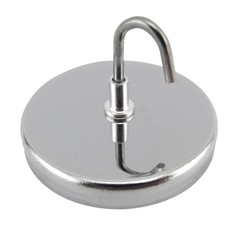 3 Pack Magnetic Handi-Hook, 20 Pounds, 2.04″ Diameter, Silver