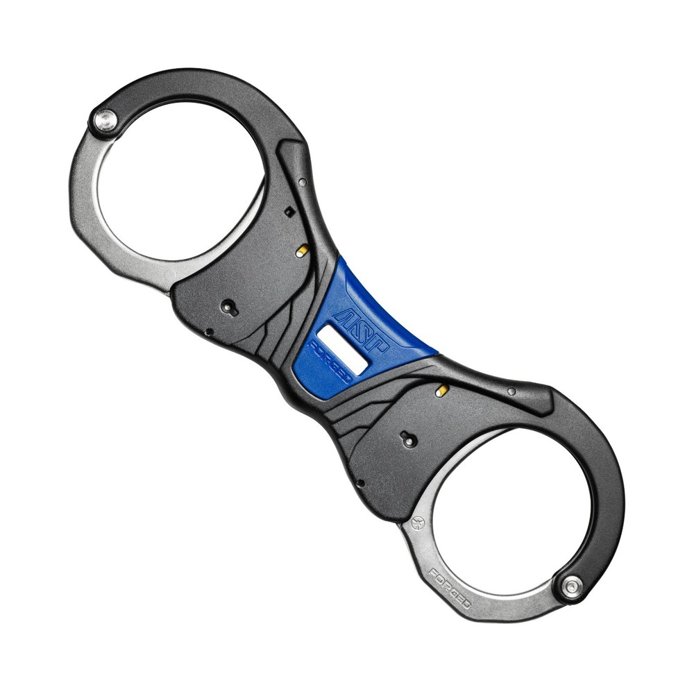 ASP 56021 Identifier Rigid Steel Handcuffs Tactical Blue -1 Prawl Key Included