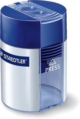STAEDTLER Manual Pencil Sharpener Blue/Silver (512 001 BK 03)