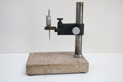 Starrett Granite Surface Plate Indicator Stand 8×12″ pink w/ SPI dial gage #6