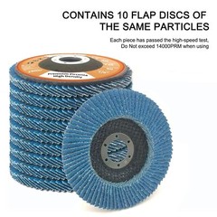 10 PCS Flap Discs 40 Grit 4 1/2â€ X7/8â€ Grinding Wheel Flapper Wheel, T29