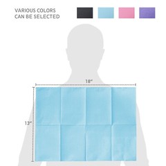 1000 OneMed Blue Dental Patient Bibs ,2+1 Ply Medical Tattoo Towel 13″x18″