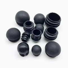 Domed Round Plastic Tube End Caps Insert Bungs Blanking Plugs Stoppers 13mm-76mm