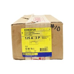 NIB – Square D – EDB34125 – Molded Case Circuit Breaker – 125A, 3-Phases, 480V