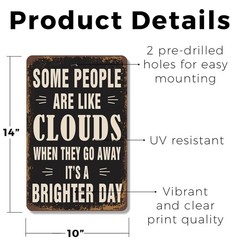 Some People Are Like Clouds When They Go Away It�s A Brighter Day Vintage Style