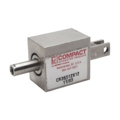 Compact CR3SD12X12 Pneumatic Cylinder, ø1/2in Bore, 1/2in Stroke, #10-32, 250psi