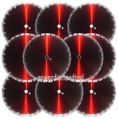 10-14″ NEW DESIGN 15MM Seg Supreme Hard Concrete/Paver/Stone Diamond Blade-BEST