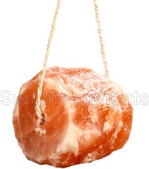 Himalayan Salt Animal Wellness Lick on A Rope 6.5-8 lbs. 100% Natural Pure Salt