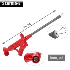 2PCS Flexible Insulated Quick Test Hook Clip Multifunctional Test Probe 1000V